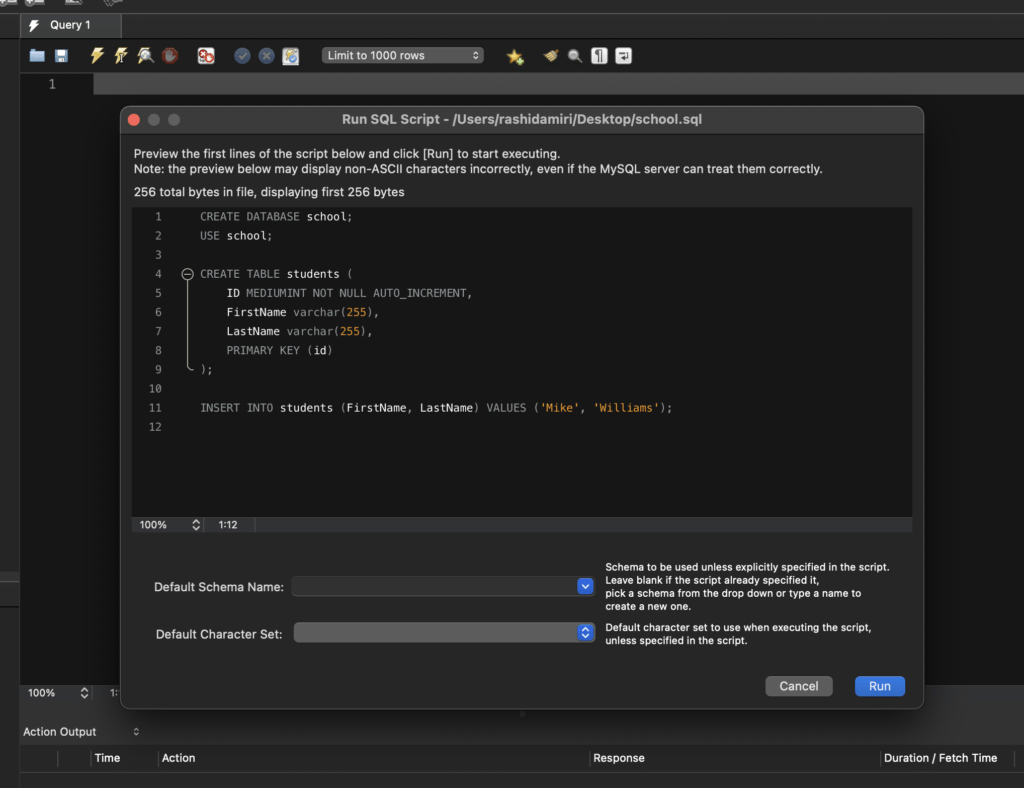 mysql workbench